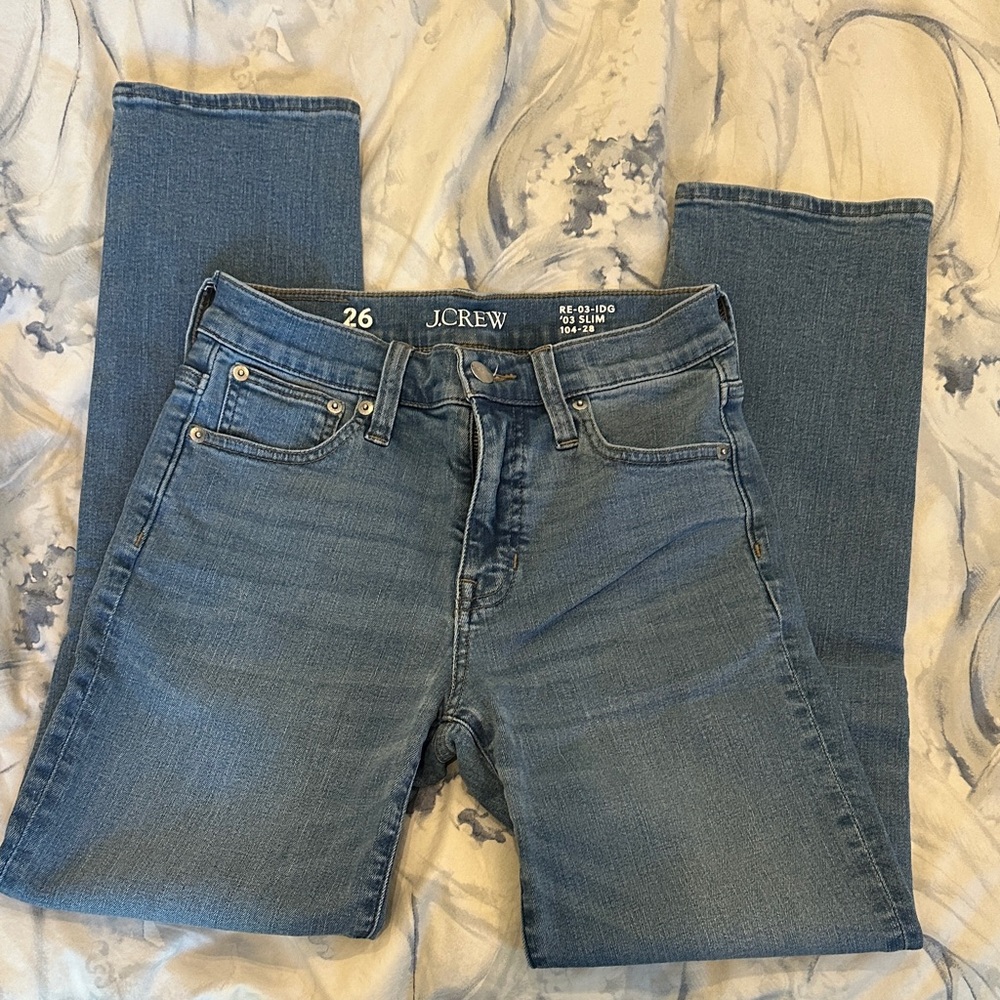 J. Crew Women's Classic Blue Straight Leg Jeans